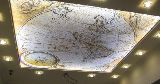 Натяжной потолок с фотопечатью Гай, цена от 6283 руб.