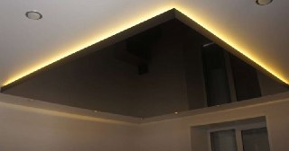 Натяжной потолок с подсветкой Гай, цена от 2126 руб.
